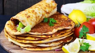 Bestes Lahmacun Rezept und Zwiebelsalat  Türkische Pizza [upl. by Anala]