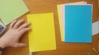 How to make square paper from an A4 sheet for your origami projects [upl. by Noyek]