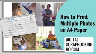 How to Print Multiple Photos on One Sheet of A4 Photo Paper [upl. by Leboff]