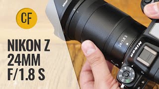 Nikon Z 24mm f18 S lens review with samples Fullframe amp APSC [upl. by Aynotel]