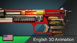 How a gun Colt M1911 works Animation [upl. by Ludwog111]