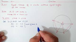 Chapter10 Theorem 101  Circles  Ncert Maths Class 9  Cbse [upl. by Gothard644]