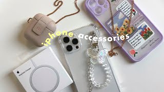 unboxing new accessories for my iphone 12 pro max  airpods💐 [upl. by Ylrehs199]