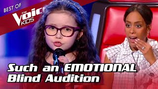 9YearOld makes the coaches CRY during her Blind Audition in The Voice Kids [upl. by Nitsej]