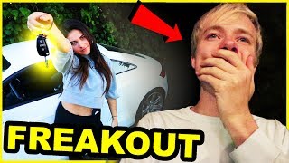 STOLEN CAR PRANK ON BOYFRIEND  Freaks Out  Sam Golbach [upl. by Aketal]