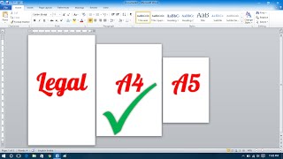 How to Make Different Page Sizes in Microsoft Word [upl. by Octave187]