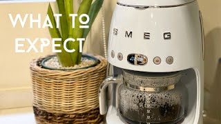 SMEG Drip Filter Coffee Machine Unboxing and How to Use [upl. by Elleina]