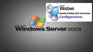 Server 2003  How to configure Remote desktop Web connection in Windows Server 2003 [upl. by Dimphia]