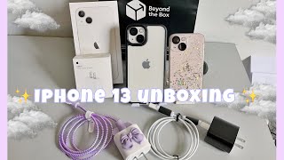 Aesthetic Iphone 13 unboxing amp accessories ASMR  cute shopee haul  philippines 🇵🇭 [upl. by Naawaj]