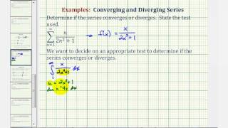 Infinite Series The Integral Test [upl. by Athalie11]