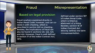 What is Difference Between Fraud amp Misrepresentation [upl. by Ybhsa134]