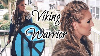 VIKING WARRIOR DIY  Costume amp Hair Tutorial [upl. by Schweiker]