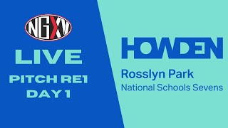 LIVE RUGBY HOWDEN ROSSLYN PARK NATIONAL SCHOOLS 7s  PITCH RE1 DAY 1 [upl. by Brozak]