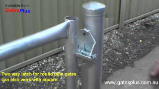 Gate Latch 2 way for round pipe and square [upl. by Bannon]