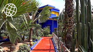 Jardin Majorelle Marrakech Morocco Amazing Places 4K [upl. by Wailoo588]