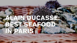 Alain Ducasse Rech — best seafood seafood restaurant and biggest eclair XL in Paris [upl. by Irb]