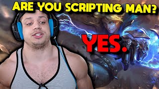 Tyler1 vs SCRIPTING Ezreal  T1 LoL Gameplay [upl. by Damick]