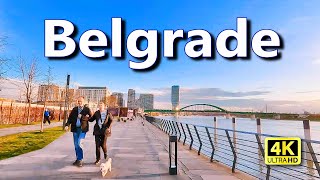 Belgrade Serbia 🇷🇸 Walking Tour 4K  Belgrade Waterfront Promenade [upl. by Hoag]