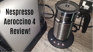 Nespresso Aeroccino 4 Milk Frother Review  Worth upgrading from the Aeroccino 3 [upl. by Idieh]