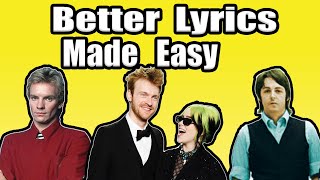 7 tips to write better lyrics for beginners from the pros [upl. by Nortna]