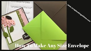 How To Make Any Size Envelope [upl. by Colley]