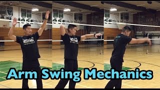 Arm Swing Mechanics  3 Motions part 12  How to SPIKE a Volleyball Tutorial [upl. by Leotie40]