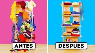 35 IDEAS INTELIGENTES PARA ORGANIZAR TU CASA [upl. by Marina91]