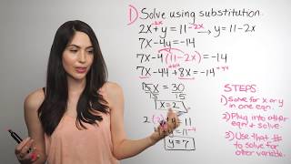 Solving Systems of Equations Substitution Method NancyPi [upl. by Emawk]