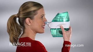 Naväge Nasal Care Flushes Allergens Mucus Dust and Germs [upl. by Annaik]