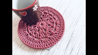 Posavasos a crochet ¡Facilísimo [upl. by Lamont]