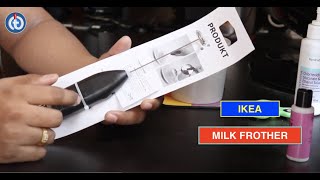 IKEA MILK FROTHER Review amp Battery Installation [upl. by Drallim]