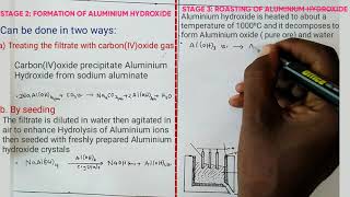 FORM 4 EXTRACTION OF METALS Aluminium [upl. by Hawger]