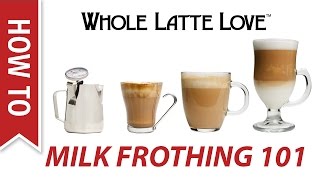 Milk Frothing for Beginners [upl. by Nedla856]