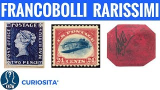 FRANCOBOLLI più RARI e COSTOSI al MONDO  curiosità filatelia [upl. by Zollie]