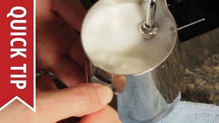 How to AutoFroth Milk for Lattes [upl. by Ahseram775]