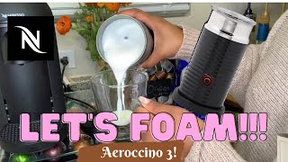 How To Foam Milk With Aeroccino 3 Make Coffee With Foam Tips amp Tricks  Easy Foamed Latte Recipe [upl. by Shem]