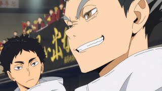 Bokuto Reaction To Tsukishima and Asahi Spike Haikyuu To The Top Season 2 [upl. by Mathe]