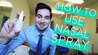 How To Use Nasal Spray  How To Use Nasal Spray Properly  Nasal Spray Technique 2018 [upl. by Nayrda]