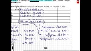 Gewinnverteilung KG  Kommanditgesellschaft [upl. by Nirret]