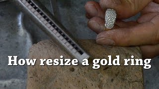 How resize a gold ring [upl. by Sordnaxela]