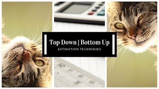 Top Down and Bottom Up Estimating Techniques [upl. by Ecirtnom]