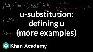 substitution defining  more examples  AP Calculus AB  Khan Academy [upl. by Sternlight]