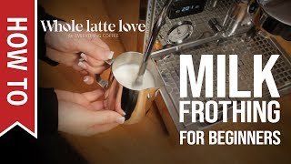 How To Milk Frothing for Beginners 5 Tips [upl. by Aniv]