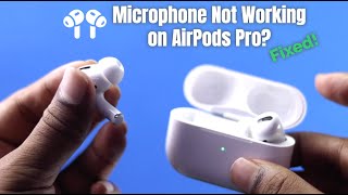 Fix AirPods Pro Microphone Not Working Solved [upl. by Nivat]