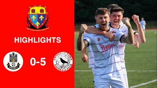 Caerleon 05 Cwmbrân Town  Gwent FA Senior cup  Quarter final highlights [upl. by Annail]