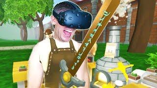 OWNING THE ULTIMATE BLACKSMITH AND ALCHEMIST SHOP IN VR  CRAFT KEEP VR HTC VIVE Gameplay [upl. by Nolaf660]