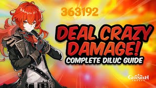 ADVANCED DILUC GUIDE Best DPS Build  Artifacts Weapons Teams amp Showcase  Genshin Impact [upl. by Weingarten293]