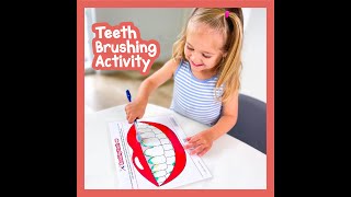 Teeth Brushing Activity for Kids [upl. by Laine]