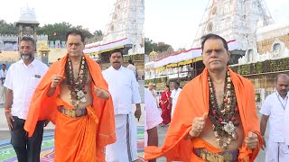 T Subbarami Reddy Visits Tirumala  MAAPOST [upl. by Ccasi]