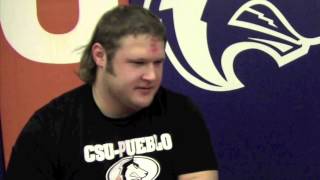 CSUPueblo Wrestling Feature Senior Niko Bogojevic Jan 20 2015 [upl. by Phineas95]